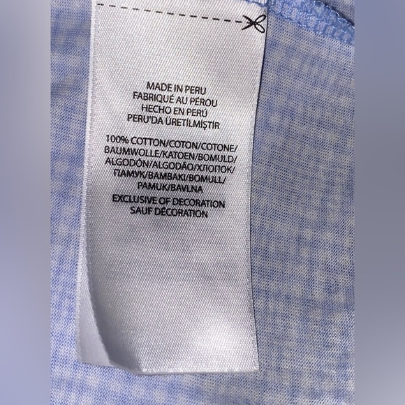 Polo Ralph Lauren Classic Fit Performance Blue Plaid Short Sleeve Shirt Men‎ XXL - Picture 4 of 7